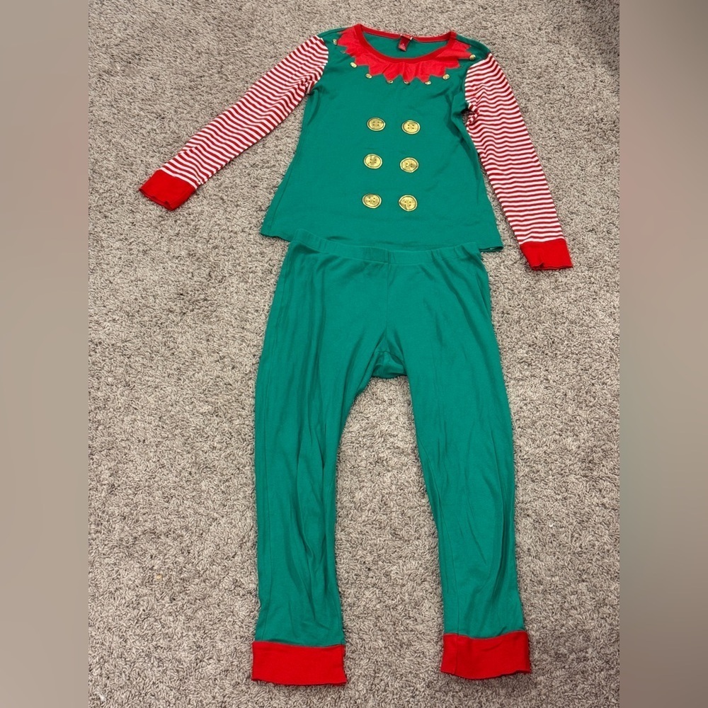 Festive Elf Costume for Kids - Green and Red - Picture 5 of 7